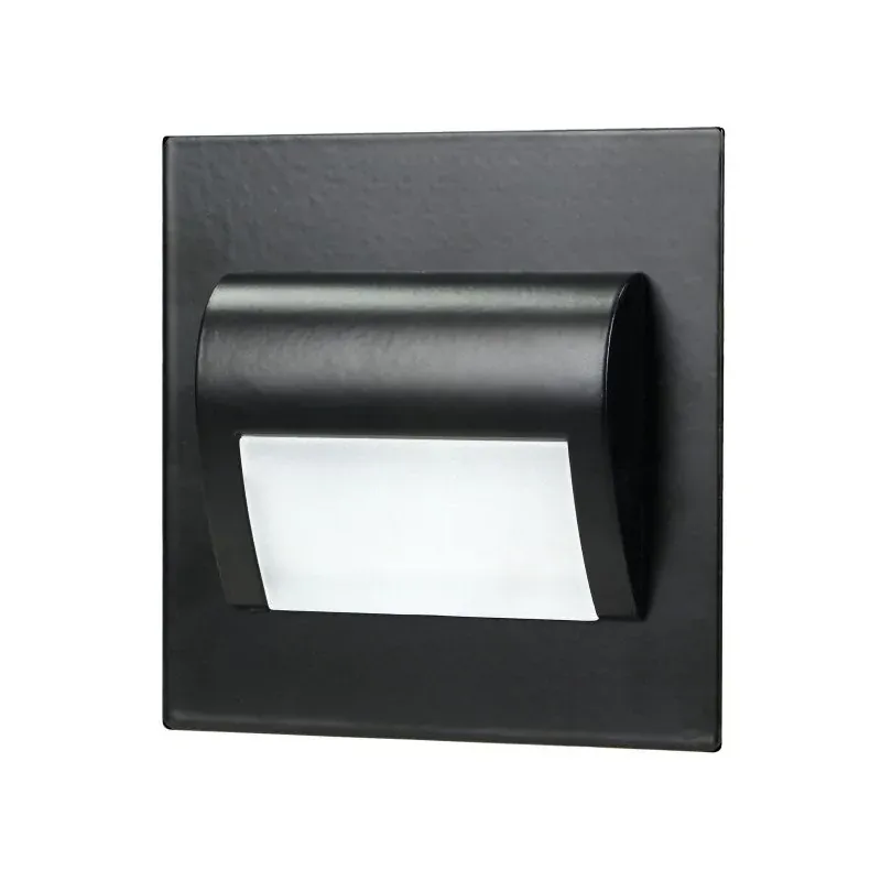 Czarne oświetlenie schodowe LED 1,5W podtynkowa 12VDC 30lm 3000K DRACO OR-OS-6164L3/B ORNO Oferta czasowa