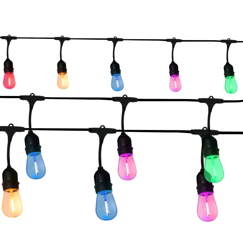 Girlanda ogrodowa LED 6W z kolorowymi żarówkami 7,6m PARTY NEON 322166 POLUX Cena promocyjna