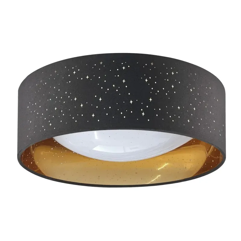 Wybór klientów 323088 Plafoniera sufitowa czarno-złota glamour 18W 1850lm IP 20 TULUZA POLUX