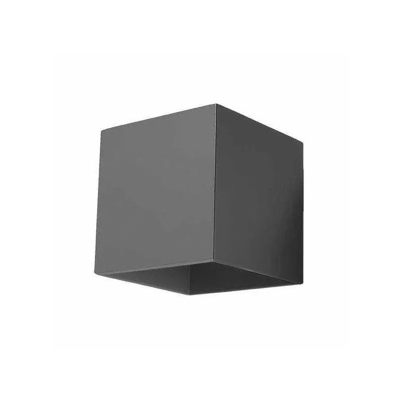 Antracytowy kinkiet kwadratowy - dwustronne świecenie 40W 1xG9 QUAD SL.0565 SOLLUX Hit sprzedaży