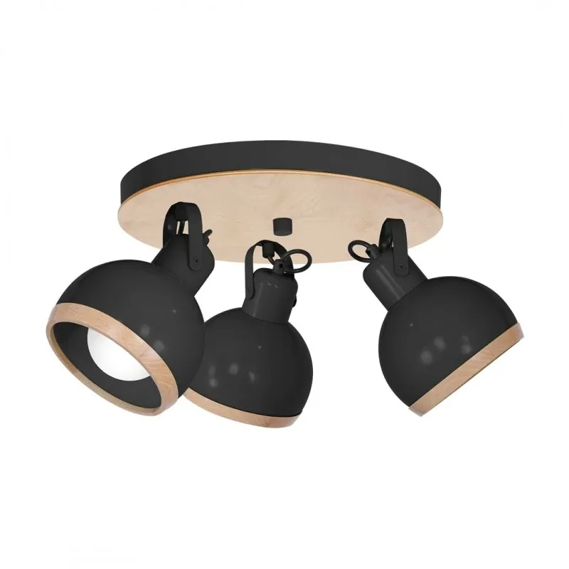 Lampa sufitowa OVAL BLACK 3xE27 Wybór klientów