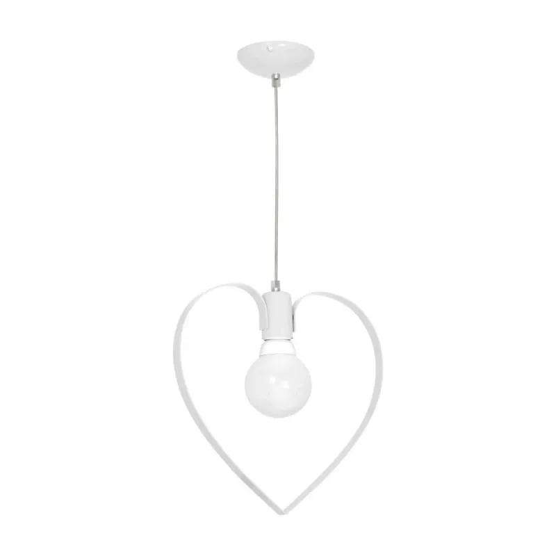 Zniżka Lampa wisząca AMORE WHITE 1xE27