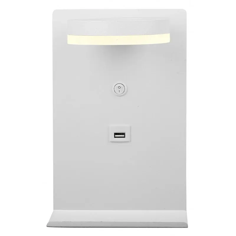 COMPACT LAMPA KINKIET 4W LED BIAŁY + ŁADOWARKA USB Do wyczerpania zapasów