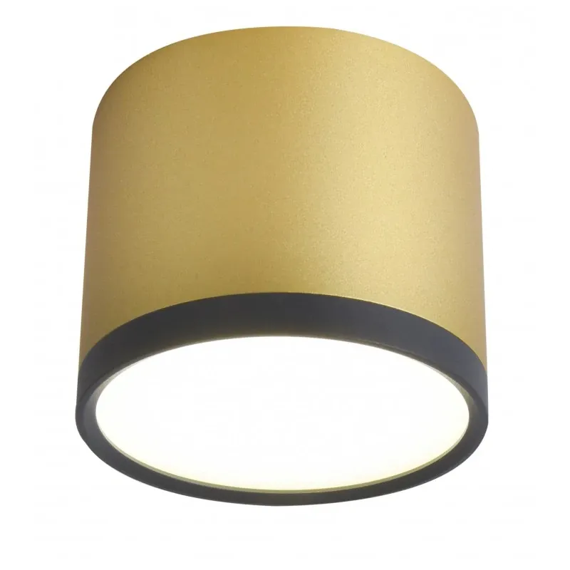 TUBA LAMPA SUFITOWA 9W LED 8,8/7,5 CZARNY+ZŁOTY MAT 4000K Dostępne od ręki