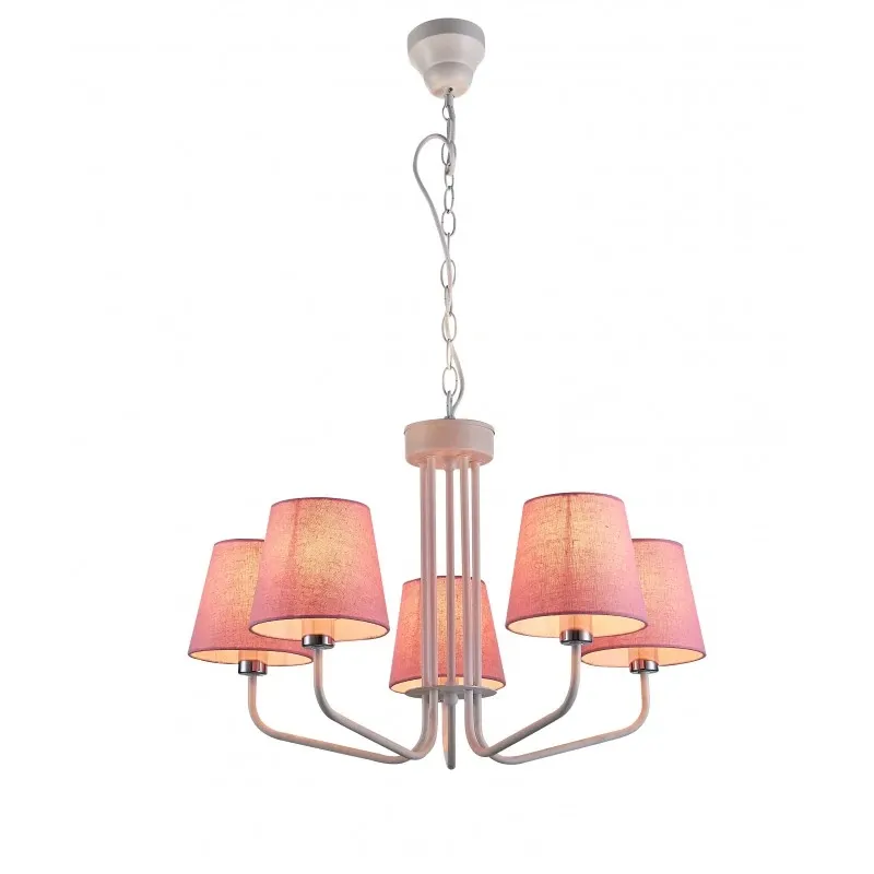 LAMPA WISZĽCA YORK 5 BIAŁY RÓŻOWY Popularny