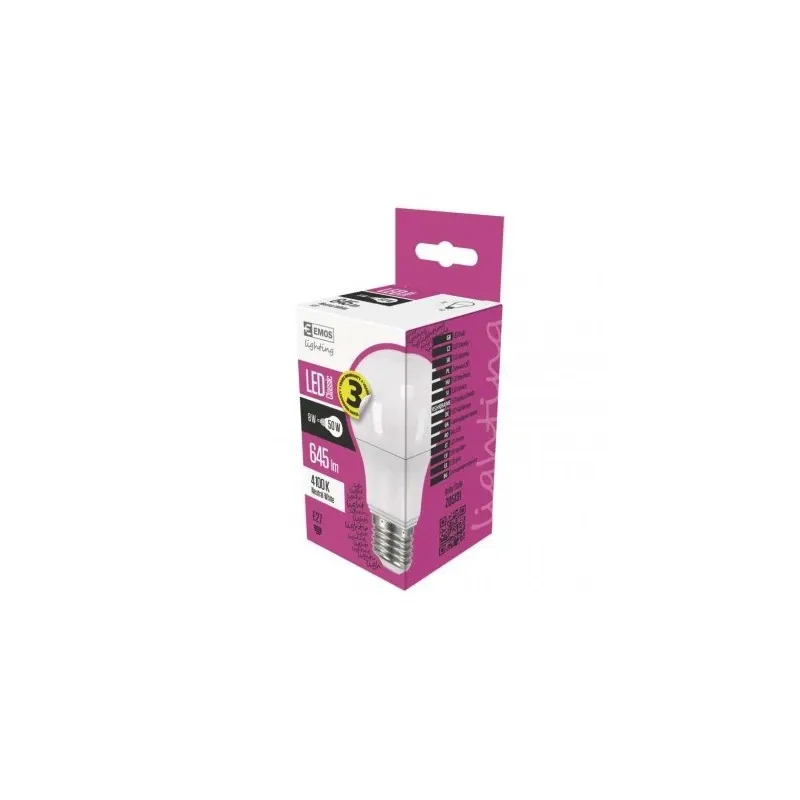 Bestseller Żarówka LED Classic A60 8W E27 neutralna biel EMOS - 1525733400