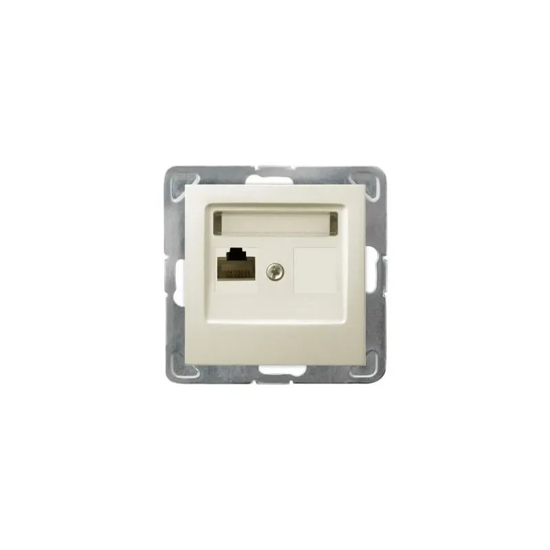 Promocja Gniazdo komputerowe ECRU pojedyncze RJ45 GPK-1Y/K/m/27 IMPRESJA OSPEL