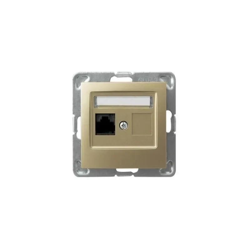 Złote gniazdo sieciowe RJ45 6e MMC GPK-1Y/K6/m/28 IMPRESJA OSPEL Ekspresowa dostawa