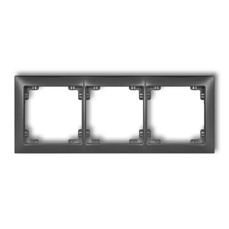 Bestseller Potrójna grafitowa ramka 11DRSO-3 DECO SOFT KARLIK