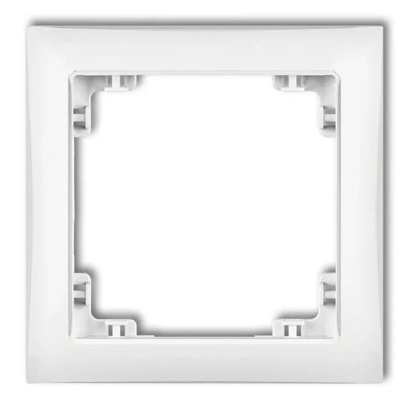 Sprawdź teraz Pojedyncza biała ramka DRSO-1 DECO SOFT KARLIK