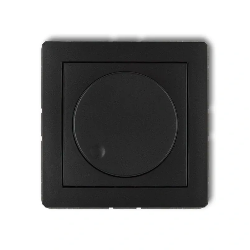 Wyjątkowa oferta Ściemniacz przyciskowo-obrotowy do lamp LED czarny mat 12DRO-2 DECO KARLIK