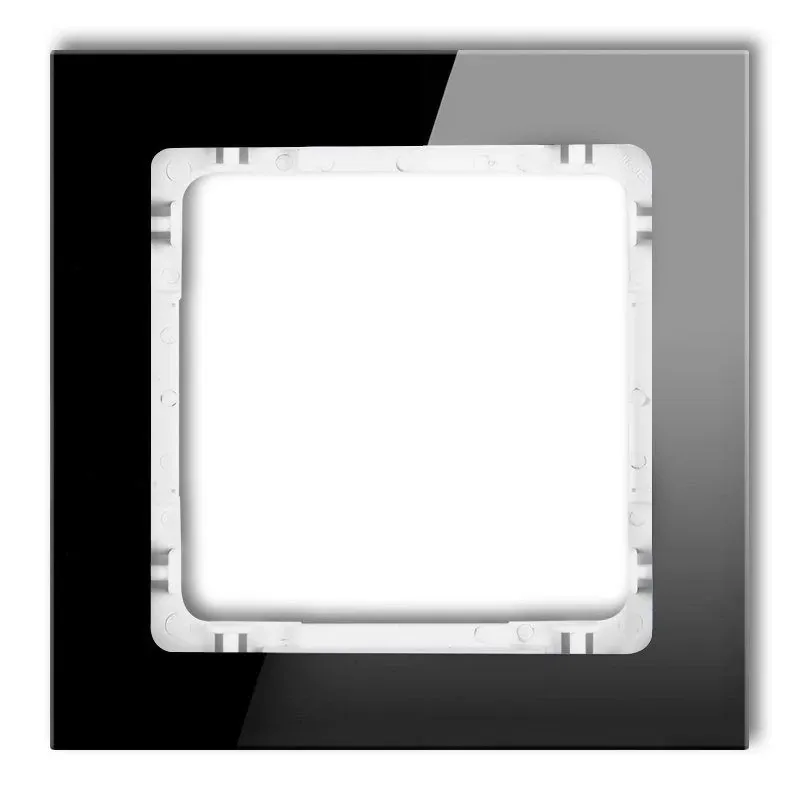 Wyjątkowa oferta Pojedyncza ramka czarna/biała z efektem szkła 12-0-DRS-1 DECO KARLIK