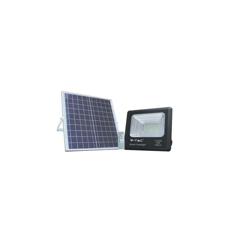 Halogen Ogrodowy Led Solarny V-Tac 20W Vt-60W 6000K Ip65 1650Lm Zniżka