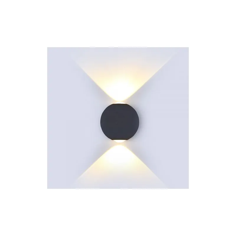 Kinkiet Ścienny V-Tac 6W Led Czarny Okrągły Ip65 4000K Vt-836 Wyjątkowa oferta