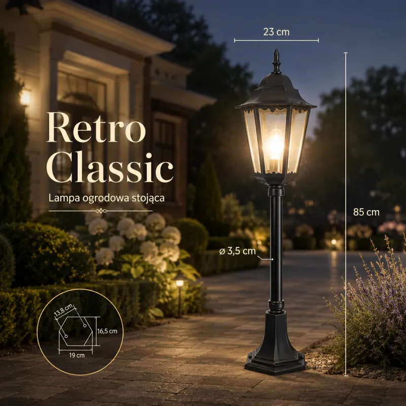 Wybór klientów Lampa Ogrodowa Retro Classic Ii K 5002/3/H Su-Ma