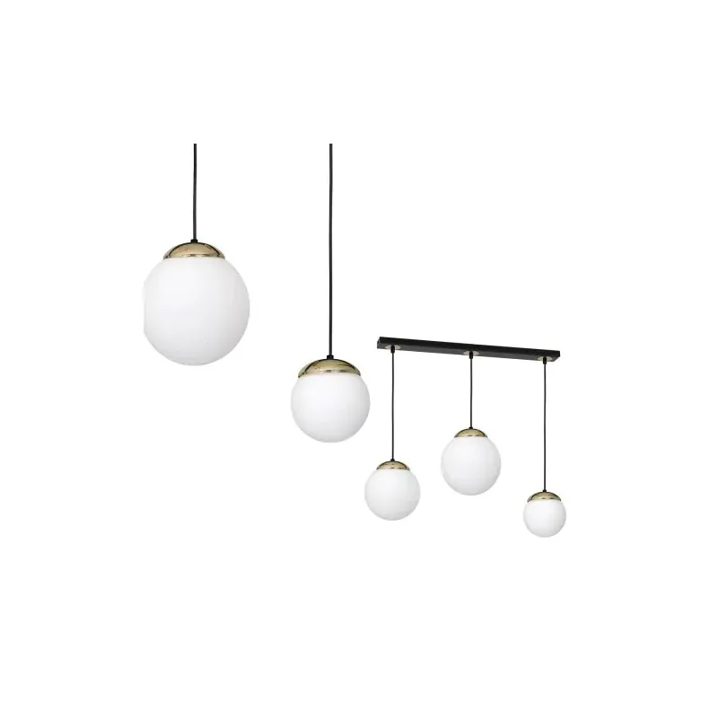 Nowość Lampa Wisząca Sparta Black / Gold 3Xe14