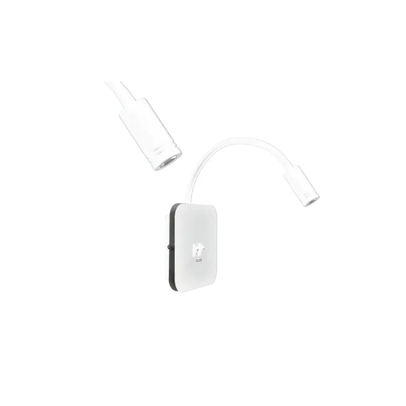 Biały Kinkiet Ścienny Led 8W+2W Base - 4000K Zniżka