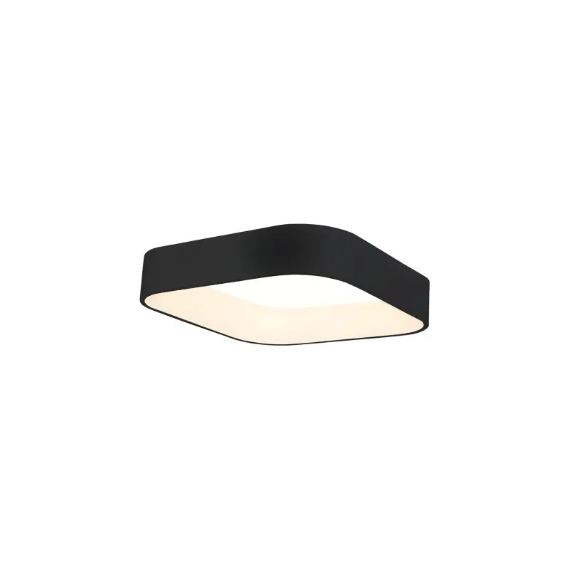 Kwadratowy Czarny Plafon Led 24W Astro 4000K Promocja