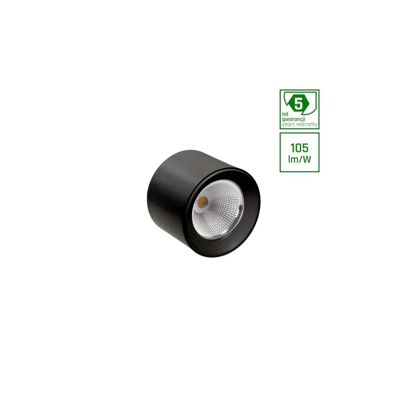 Hit sprzedaży Cel Zosma 3 Round 830 9W 230V 40St Black