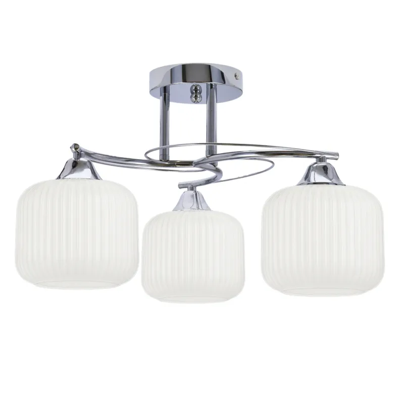Lampa sufitowa DOPO ze szklanymi kloszami 3-punktowa do salonu Super okazja
