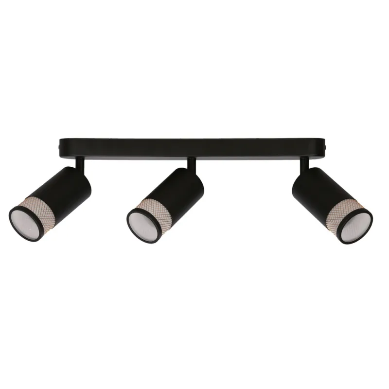 Lampa sufitowa Flin listwa 3-punktowa do salonu metalowa Zamów dziś