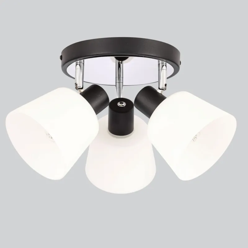 Bestseller Lampa sufitowa BILOBA oprawa ze szklanymi kloszami 3-punktowa do salonu