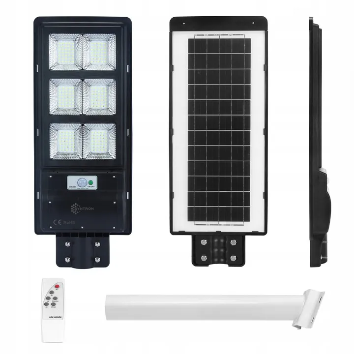 Popularny Lampa Solarna Uliczna Latarnia 240W + Pilot Uchwyt