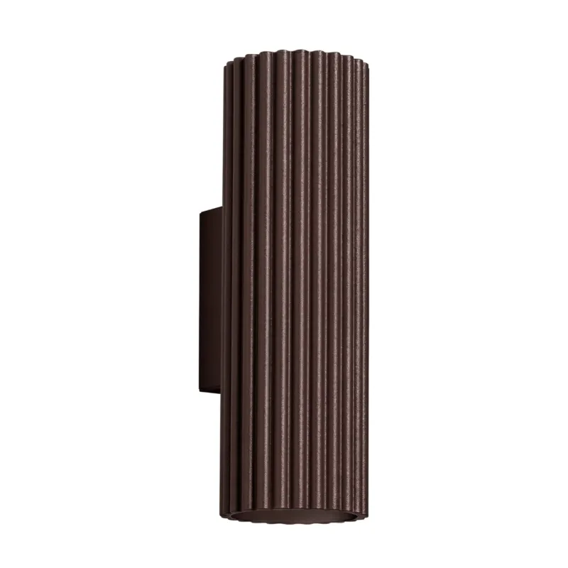 Kinkiet aluminiowy brązowy 20cm 2-punktowy KARBON 20 z serii KARBON SL.2347 - Sollux Lighting Szybka wysyłka