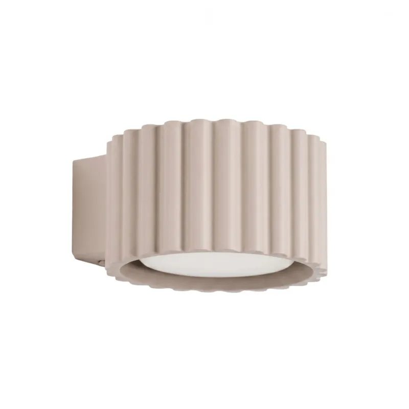 Sprawdź teraz Kinkiet aluminiowy kwadratowy taupe 10cm z serii AURA SL.2619 - Sollux Lighting
