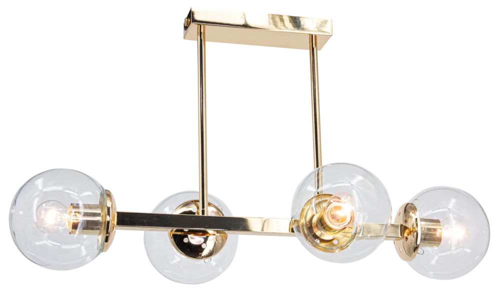 Plafon metalowy złoty 4-punktowy 60cm 3030/4 z serii SINTRA - Lampy Elem Łatwy zwrot