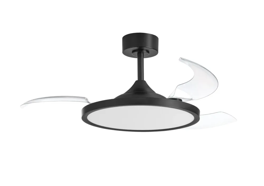 Ekspresowa dostawa Wentylator CORFU BK Ø107 DC 33W 3A LED 42W CCT zmienna barwa, pilot 8421797992095 - MDC