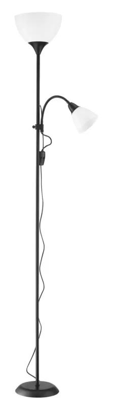 Niska cena Lampa podłogowa BOWL E27+E14 czarny 8421797568238 - MDC