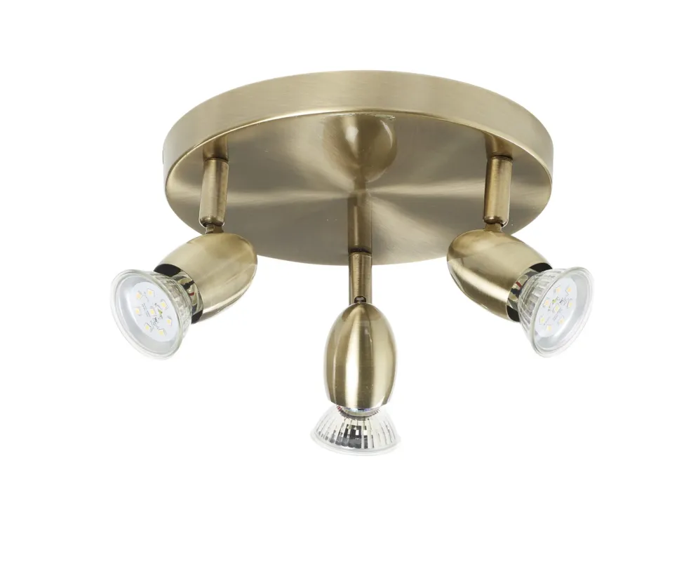 Kup teraz Lampa sufitowa OUVI 3xGU10 mosiądz antyczny 8421797701345 - MDC