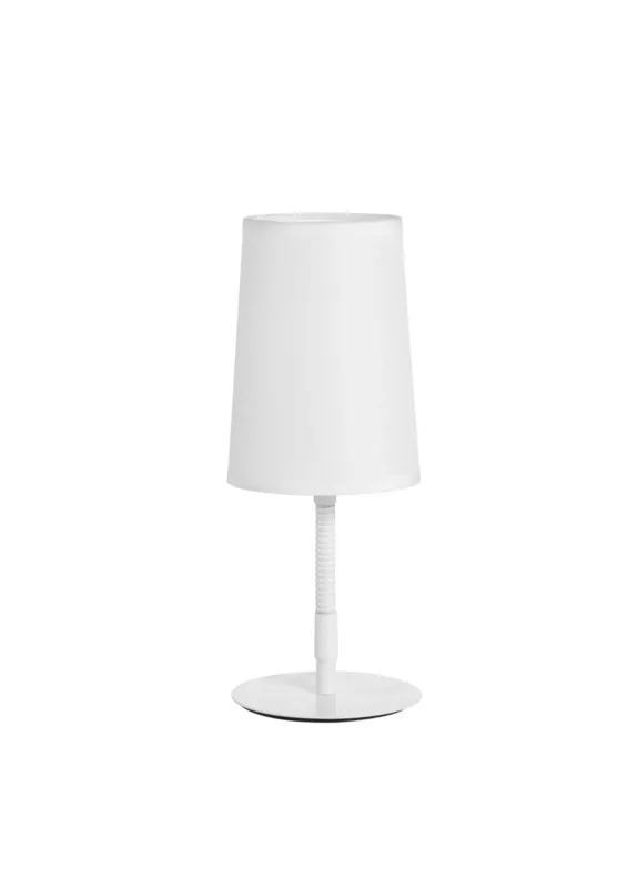 Rabat Lampa stołowa GRAU biały 1xE14 abażur biały, elastyczna 8421797778484 - MDC