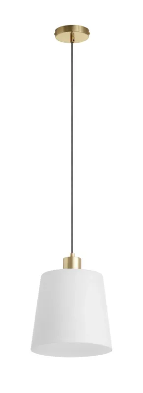 Niska cena Lampa wisząca DEKO mosiądz mat E27 szklany klosz 8421797899363 - MDC
