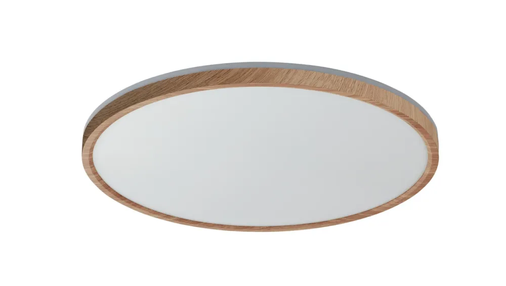 Lampa sufitowa OSONA drewniany naturalny LED 32W+8W Ø40 CCT 3000-4000-5000K (przód), tył 3000K (zmienna moc) 8421797898151 - MDC Oferta czasowa
