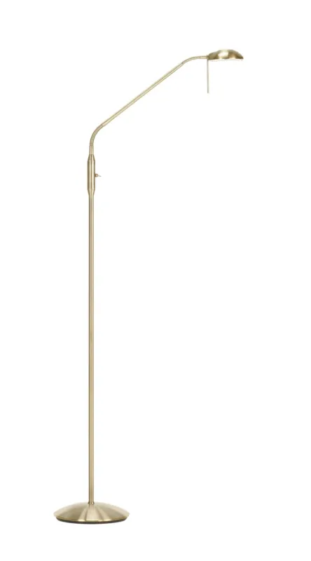 Ograniczona ilość Lampa podłogowa DYLE mosiądz antyczny LED 6W 3000K 500lm 5421797696149 - MDC