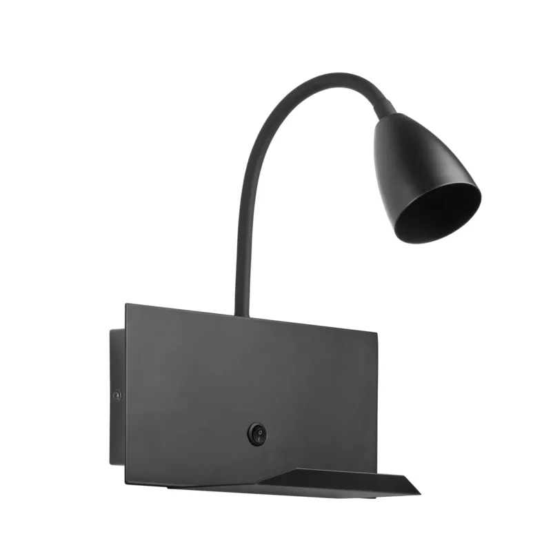 Lampa ścienna TURA czarny 1xGU10 USB typ C 8421797887698 - MDC Dostępne od ręki