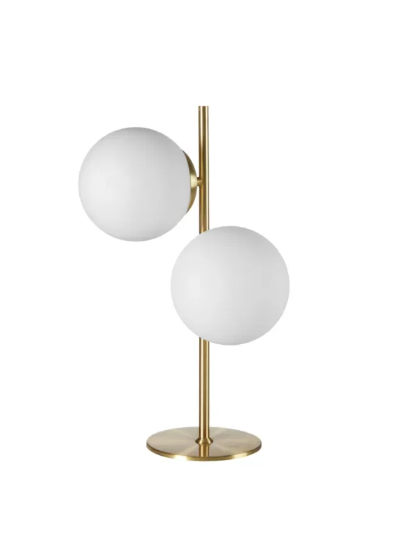 Lampa stołowa RONDO mosiądz mat 2xE27 15cm 8421797780562 - MDC Kup teraz