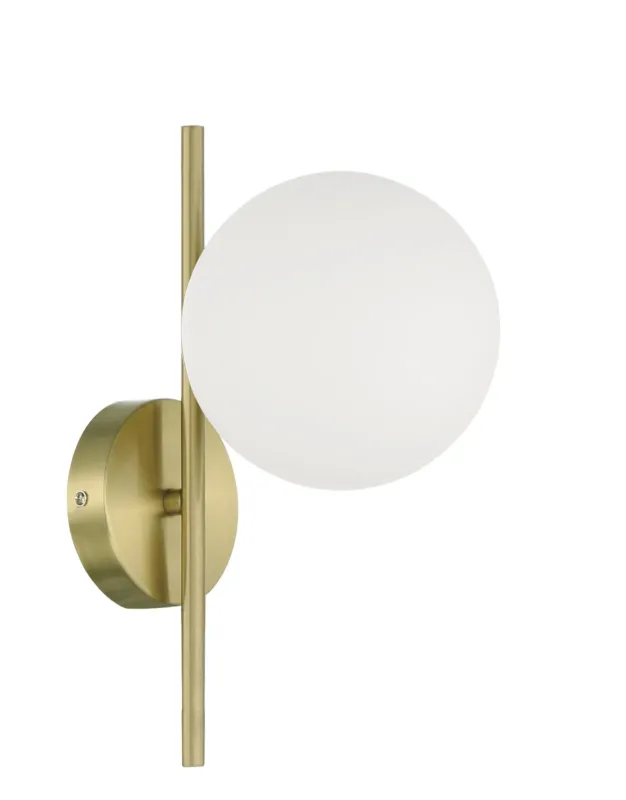 Lampa ścienna RONDO mosiądz mat 1xE27 ø15 cm 8421797780654 - MDC Zamów teraz