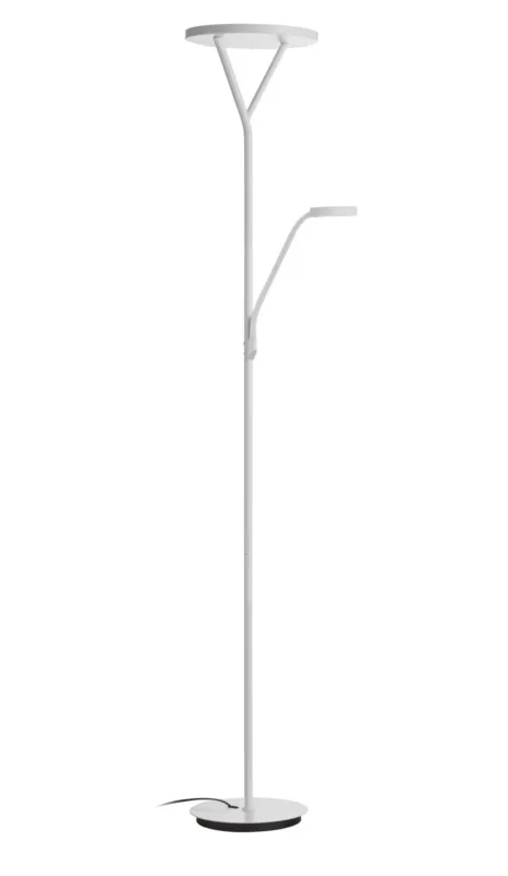 Rabat Lampa podłogowa PLANA biały mat LED 40W+6W ściemnialna 8421797897086 - MDC