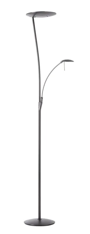 Kup online Lampa podłogowa ZENIT nikiel czarny matowy LED 30W+10W+7W 3000K ściemnialna 8421797750503 - MDC