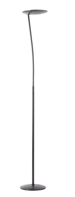 Kup online Lampa podłogowa ZENIT S nikiel czarny matowy LED 30+10W 3000K ściemnialna 8421797750619 - MDC