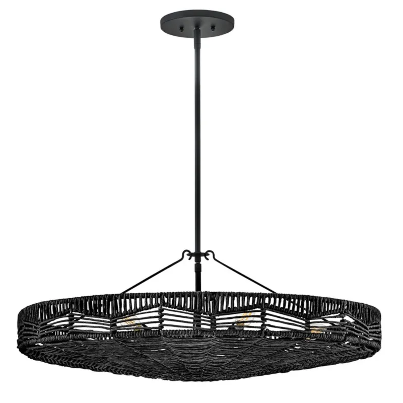 Lampa wisząca metalowa czarna 6-punktowa QN-OPHELIA-6P-BK-BK z serii Ophelia Okazja