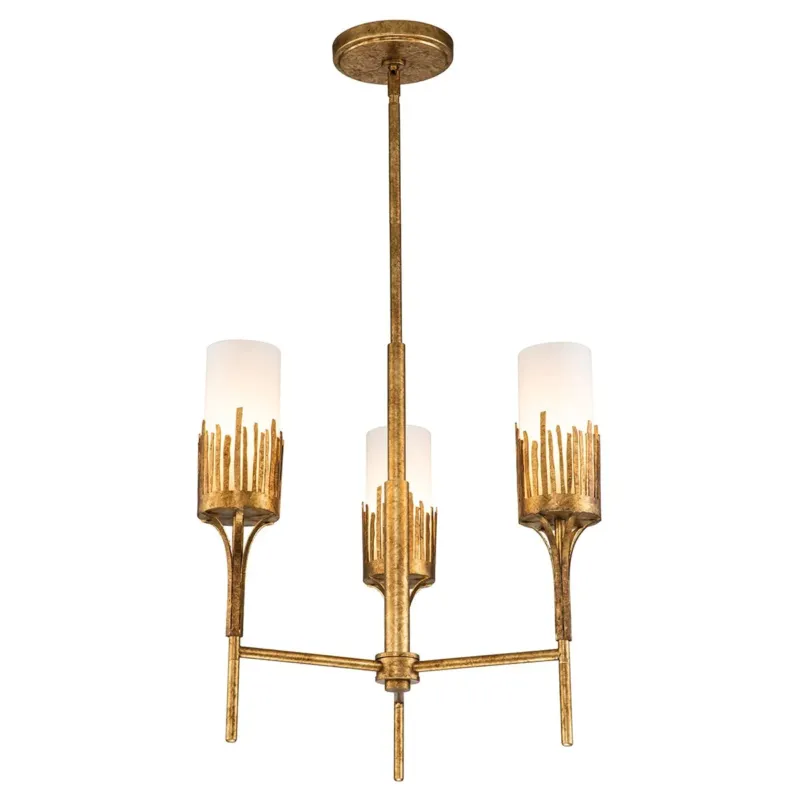 Obniżka ceny Lampa wisząca złota metalowa 3-punktowa QN-SAWGRASS-3-DG-O z serii SAWGRASS