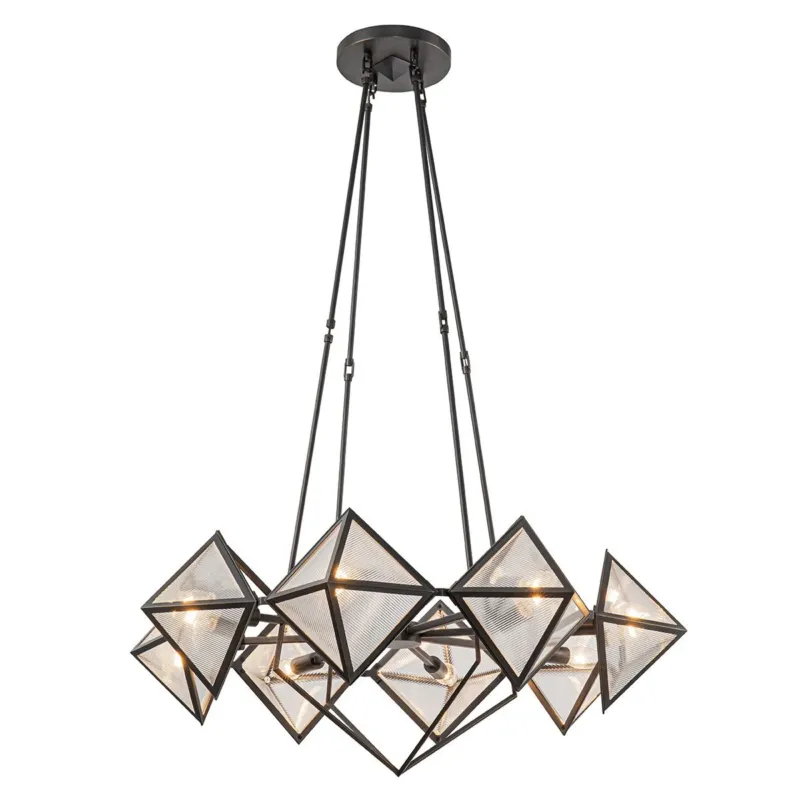 Lampa wisząca metalowa czarna 8-punktowa QN-CAIRO8-UBZ-CR z serii CAIRO Cena promocyjna