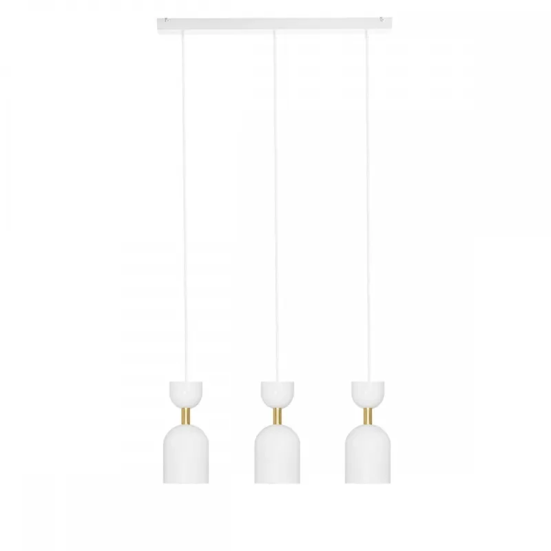 Lampa wisząca minimalistyczna SUPURU biało-złota SUL331P0 - Ummo Tani