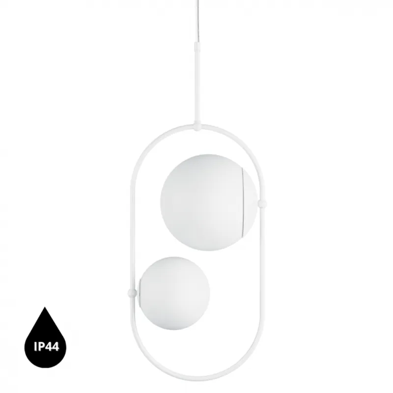 Bezpieczna płatność Lampa zwisająca łazienkowa IP44 designerska KOBAN biała KOC211PS0 - Ummo