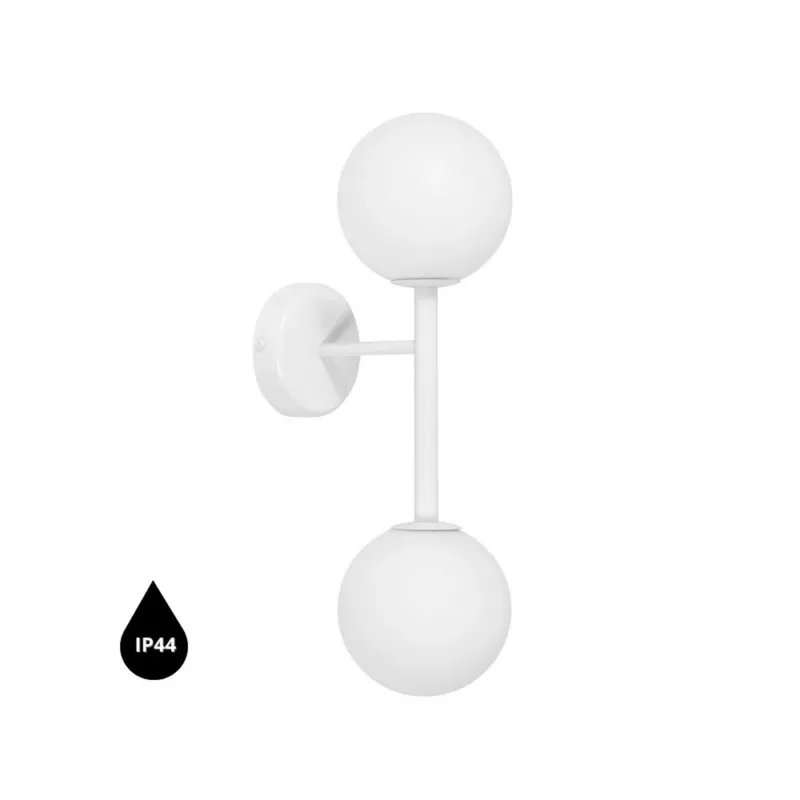 Bestseller Lampa ścienna łazienkowa IP44 kule KOP biała KPB210S0 - Ummo