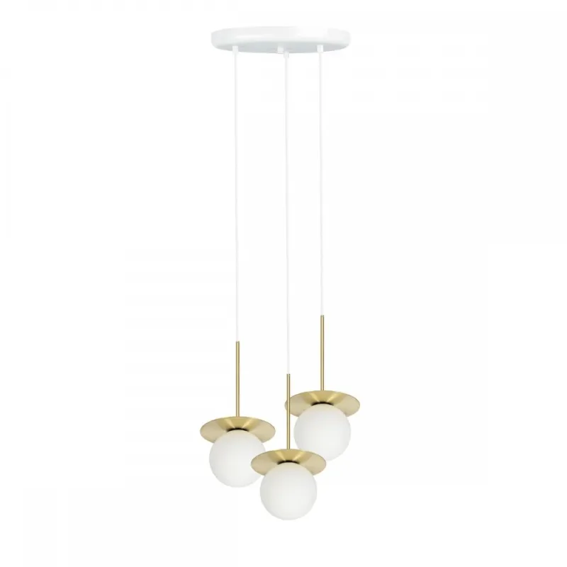 Lampa wisząca BORRA B potrójna z mosiądzem BRB331P3 - Ummo Cena promocyjna